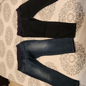 Gap 1969 Maternity True Skinny Jeans Bundle Mini Band: Size 10